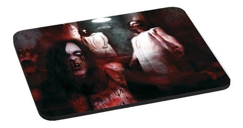 Mouse De Computadora Pad  pesadilla Zombies Sótano Escal 0