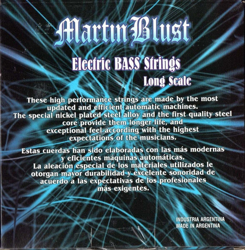 Cuerdas Bajo Martin Blust 5 Cuerdas 040 0