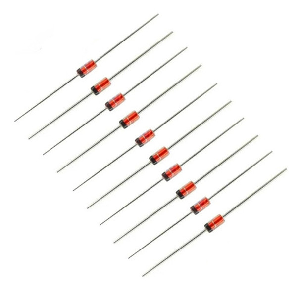 Diodo Zener 9.1v 1w 1n4739a 9v1 Do-41 Pack X10 Unidades 0