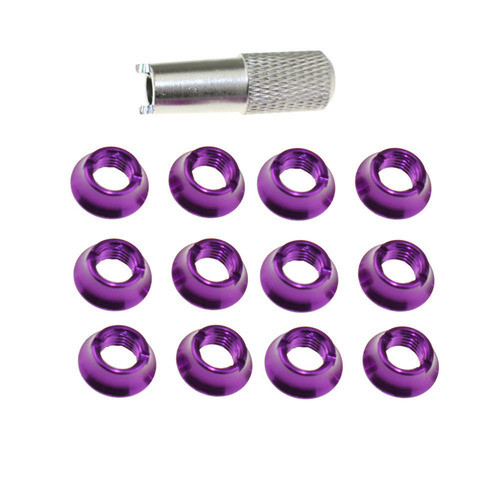 Radio De 12pcs Controlador Tuerca Interruptor Morado Para Fu 0