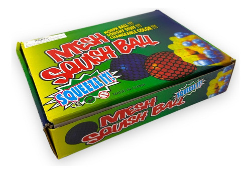 Squeezee Pelota Transparente Multicolor Con Red 0