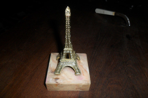 Torre Eiffel Paris Francia Miniatura  Estructura Plastica 0