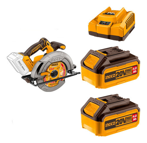 Kit Sierra Circular Ingco + Bateria 4ah- L N F 0