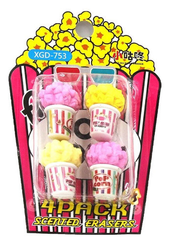 Goma Borrar Borrador Pochoclo Popcorn Bazar Libreria 0