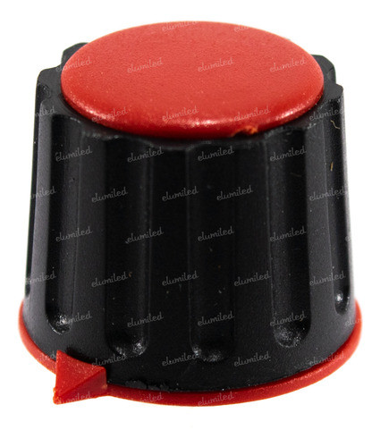 20 Perillas Potenciometro 23x20mm Para Eje Estriado 6mm Roja 0