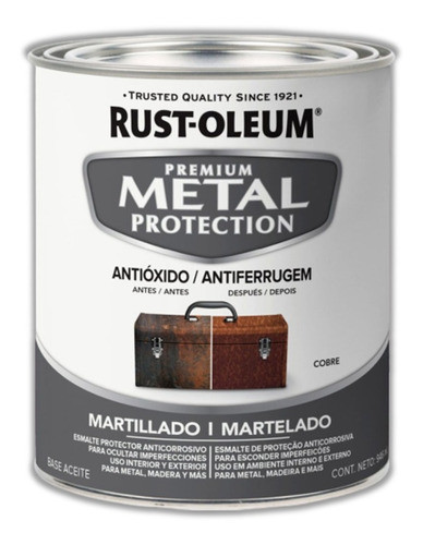 Esmalte Antióxido Martillado Cobre Metal P Rust Oleum Sibaco 0