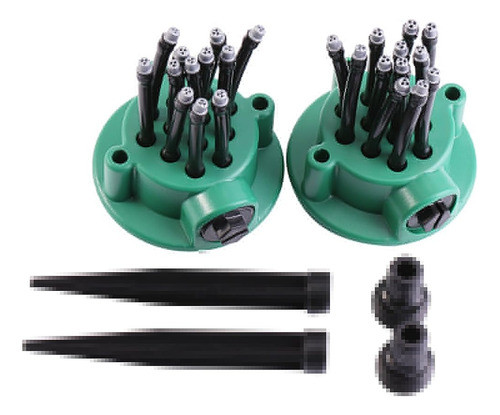 ~? 2pcs Multi-tips Césped Rociador Cabeza Boquilla Ajustable 0
