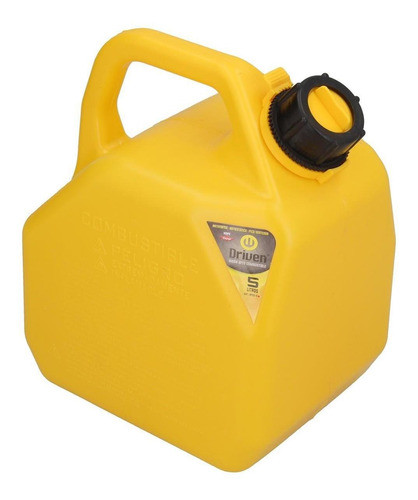 Bidon De Combustible Profesional Amarillo De 5 Litros 0