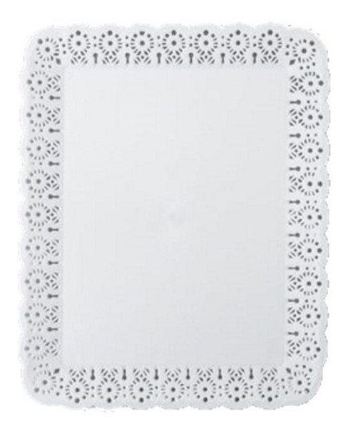 Plato Blonda Bandeja Rectangular Para Tortas 3kg 0