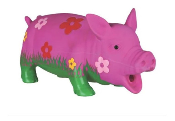 Juguete P/perro Cerdo C/flores Latex C/sonido 20cm Maxscotas 0 Juguete P/perro Cerdo C/flores Latex C/sonido 20cm Maxscotas 0