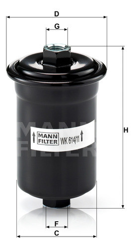 Filtro De Combustible Wk 614/11 0