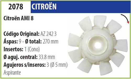 Helice Citroen Ami 8 0