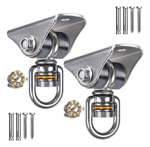 Gancho Columpio Silencioso  Acero Inoxidable Resistente  2 U 0