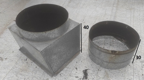 Base Galvanizada Para Extractores Eólicos 24 Pulgadas 60 Cm 0