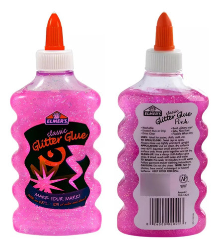 Pegamento Liquido Elmer´s Glitter Glue Rosa 0