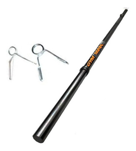 Barra Maciza 2.20mts Cruda Acero Topes 30mm Discos Pesas P 0