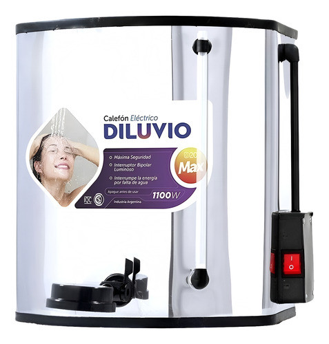 Calefon Electrico 20l Max Inoxidable Indelplas 0