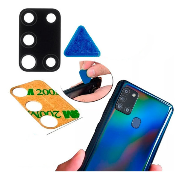 Vidrio Lente De Cámara Compatible Con Samsung A21s A217 0 Vidrio Lente De Cámara Compatible Con Samsung A21s A217 0
