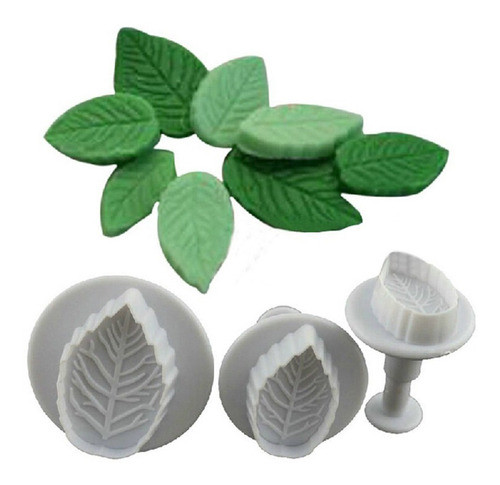 Cortante Expulsor Hojas Fondant Porcelana Pasta De Goma 0