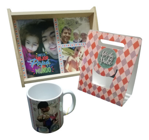 Bandeja Desayuno Sublimada Personalizada + Taza Cerámica 0