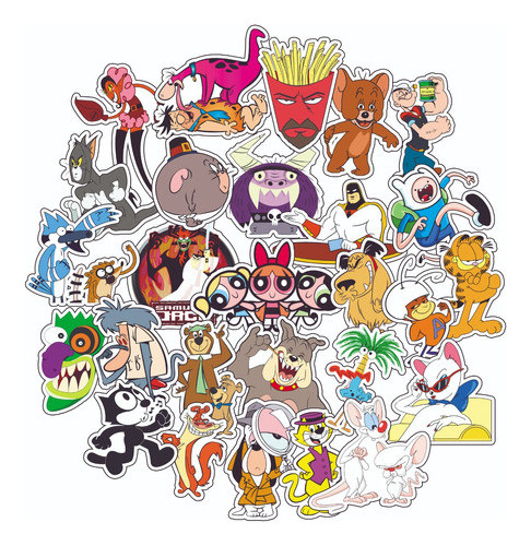 Pack Stickers Calcos Cartoon Dibujos Animados N° 2 - Term 0