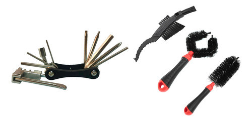 Kit Mantenimiento Bicicleta Multiherramientas Cepillos Kuest 0