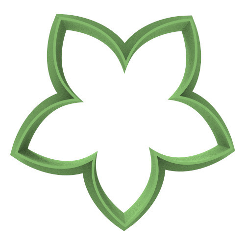 Flor Estrella 8cm Cortante Para Galletas 0