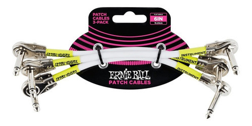 Cable Interpedal Ernie Ball X 3 Plug Angulo/plug Angulo 15cm 0