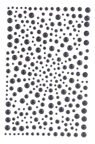Pegatinas Rhinestones Negras Autoadhesivas - 325 Unidades 0