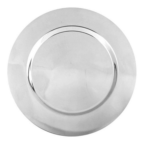 Plato De Sitio Playo Redondo Acero Inoxidable Carol 31cm 0