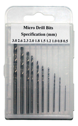 Set De 10 Micro Mechas Para Taladros Electronica Mini Brocas 0