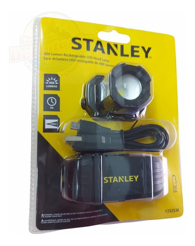 Linterna Frontal Minero Stanley 400 Lumens Recargable Usb 0
