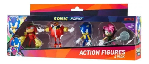 Sonic Pack X 4 Figuras Articuladas 7cm Son6040 0