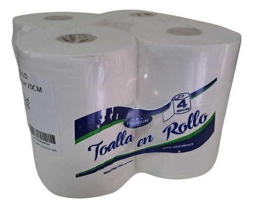 Toalla En Rollo Blanca Premium 4 Rollos X 200 Mts 0