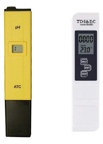 Kit: Medidor Ph Digital Manual + Medidor Digital Ec / Tds 0