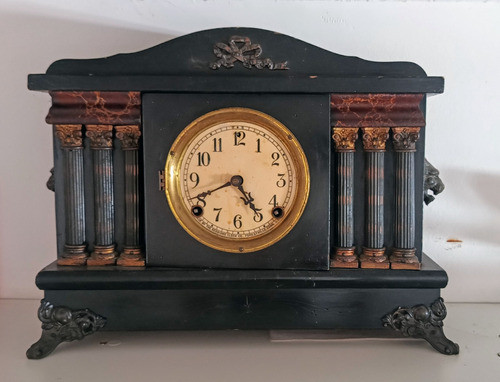 Reloj Antiguo De Apoyo A Cuerda Y Péndulo 0