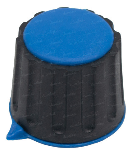 20 Perillas Potenciometro 23x20mm Eje Estriado 6mm Azul 0