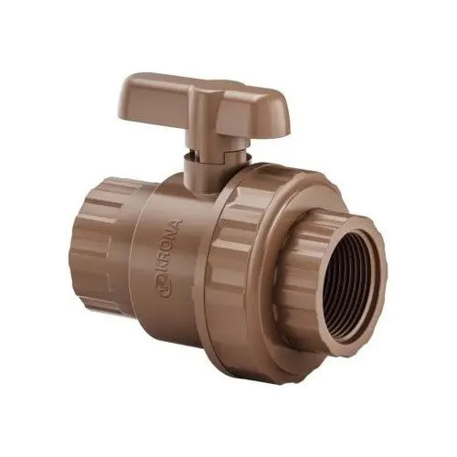 Llave De Paso Pvc Roscable + Doble Union 3/4 Pulgada Krona 0