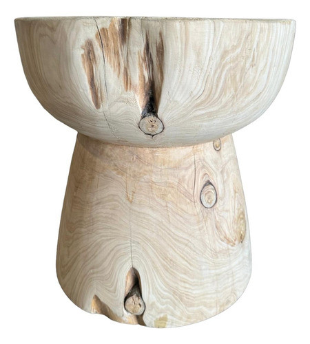 Il Giardino Taburete Macizo Madera Clásico Tocon Tocho 0