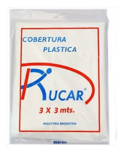 Cobertor Plastico Multiuso Transparente 3x3 Rucar 0