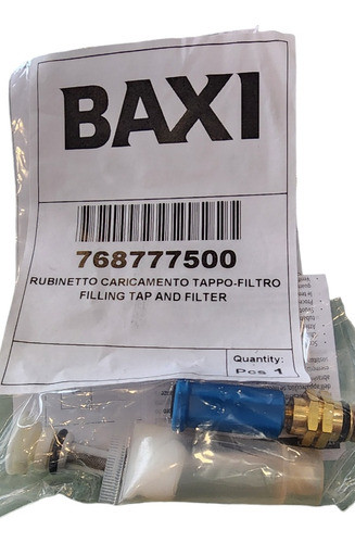 Llave Llenado  Con Filtro Caldera Baxi Fourtech ,duo Tec Eco 0