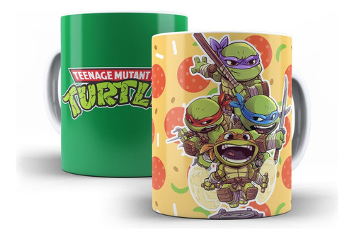 Plantillas Para Tazas Tortugas Ninjas , Pack Sublimacion 0