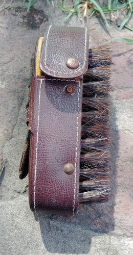 Cepillo De Zapatos Antiguo, De Cuero. 0