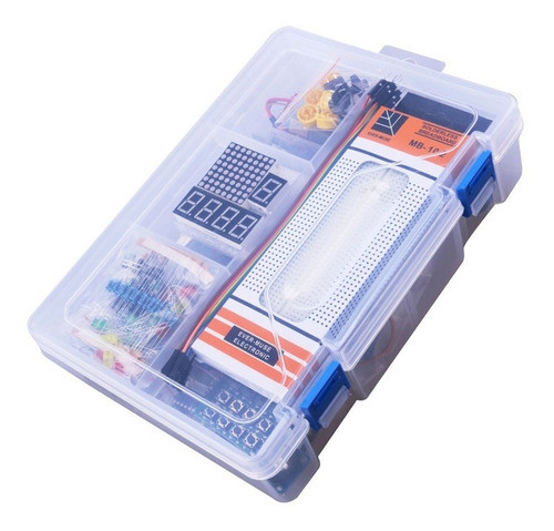 Kit Arduino Uno Compatible Principiante Con Maletin Plastico 0