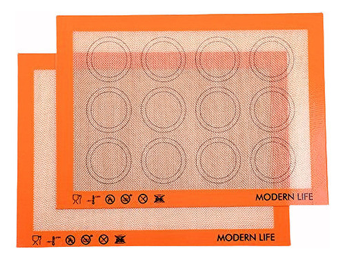 Esteras Antiadherentes De Silicona Para Hornear Galletas 2 P 0