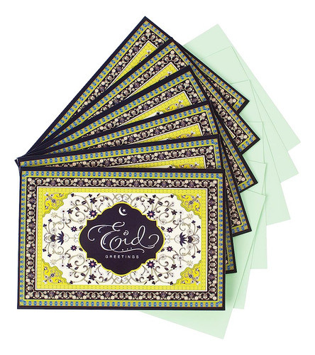 Paquete Distintivo De Tarjetas De Eid Al-fitr O Eid Al-adha, 0