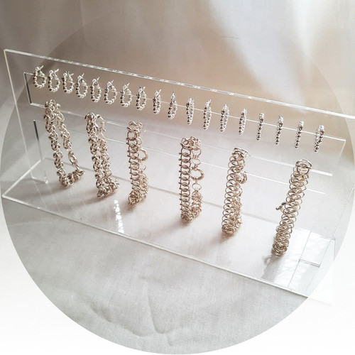 Exhibidor De Aros Y Pulseras En Acrílico 3mm Joyeria 0