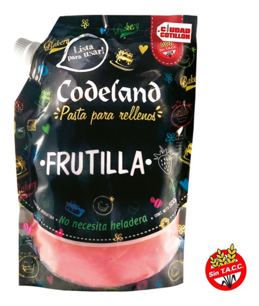 Relleno De Frutilla Codeland 500gs Ciudad Cotillón 0 Relleno De Frutilla Codeland 500gs Ciudad Cotillón 0