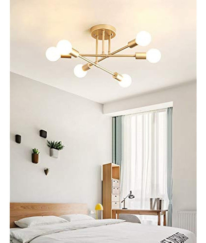 Candelabro Sputnik Moderno De Dellemade, Luz De Techo De 6 L 0