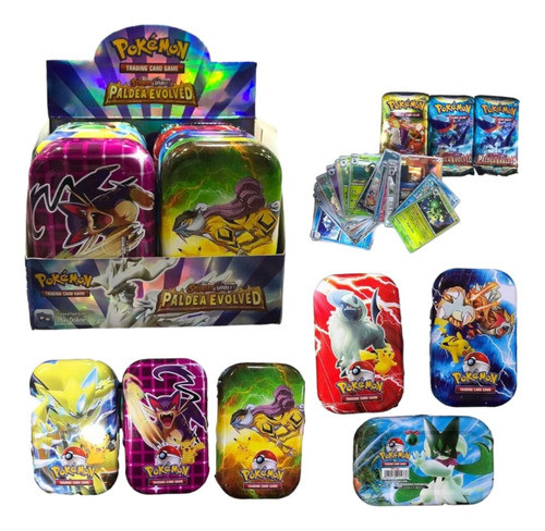 Lata Con Cartas Pokemon 0